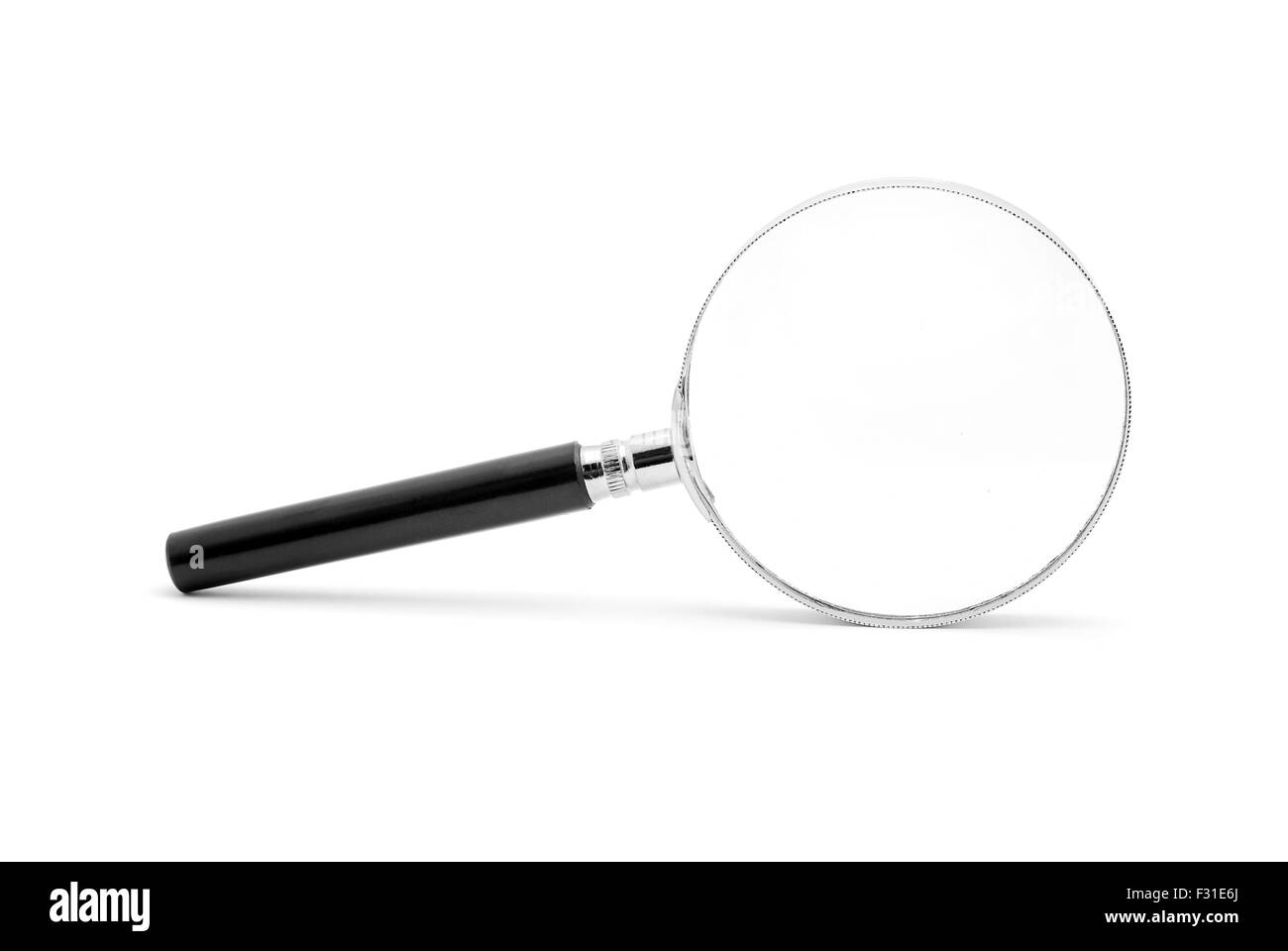 Loupe sur fond blanc Banque D'Images