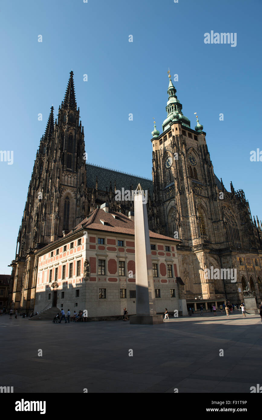 La Cathédrale Saint-Guy de Prague, en République Tchèque Banque D'Images