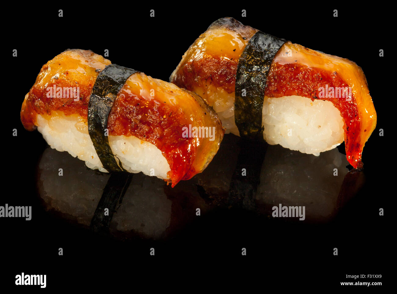 Un délicieux sushis nigiri Banque D'Images