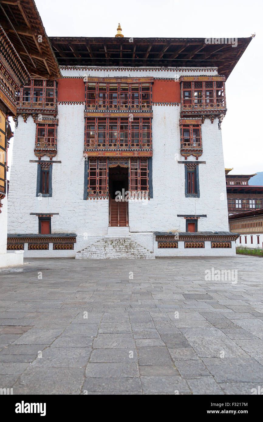 Tashichhoedzong dans la ville de Thimphu Banque D'Images