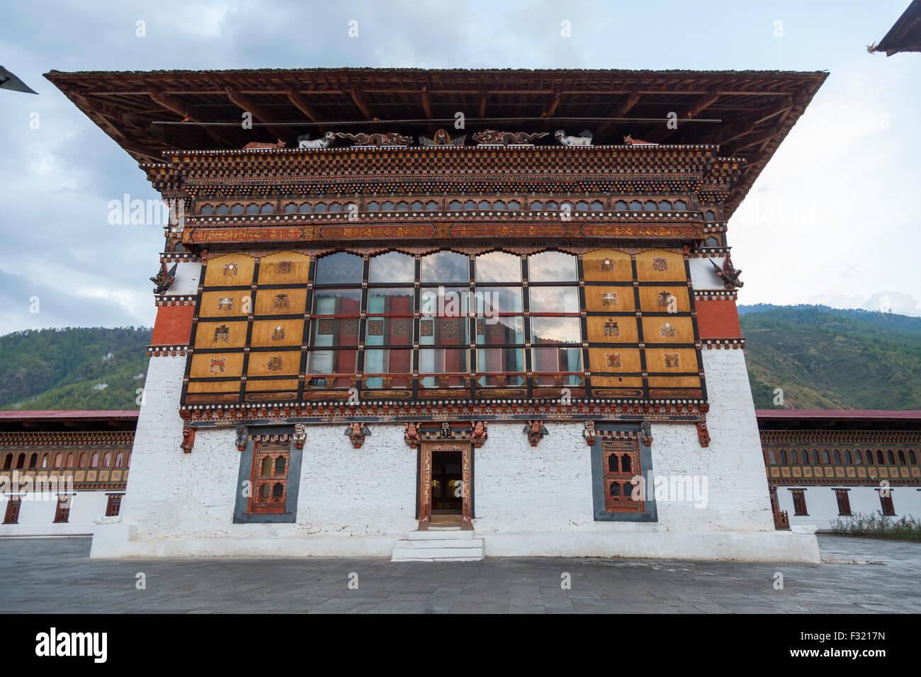 Tashichhoedzong dans la ville de Thimphu Banque D'Images