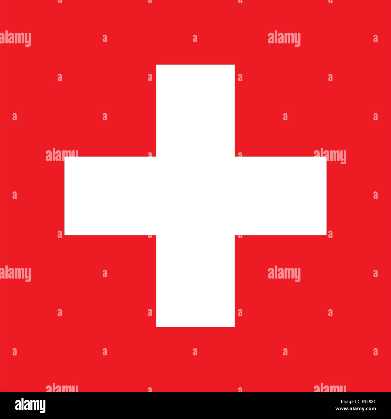 Drapeau de la Suisse. Vector illustration de drapeau suisse Banque D'Images