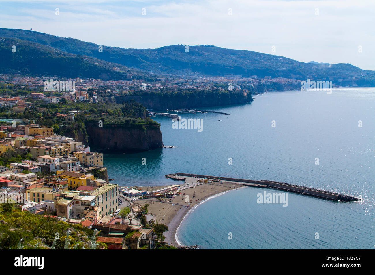 Vue sur Sorrente - côte amalfitaine - Italie Banque D'Images