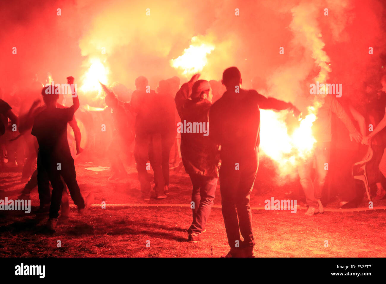 Montpellier, France, le 26 septembre 2015. 7e jour de la biodiversité. Festival 'Let's faire climat'. Bassin Jacques Coeur, Port Marianne. Credit : Digitalman/Alamy Live News Banque D'Images