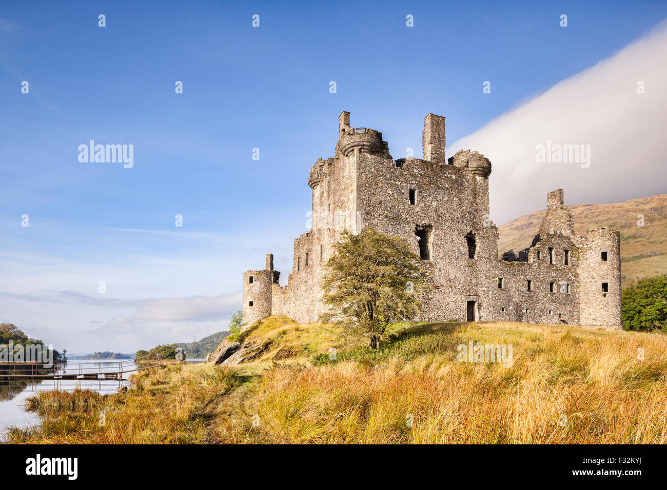 Le Château de Kilchurn, Loch Awe, Argyll and Bute, Ecosse, Royaume-Uni. Banque D'Images