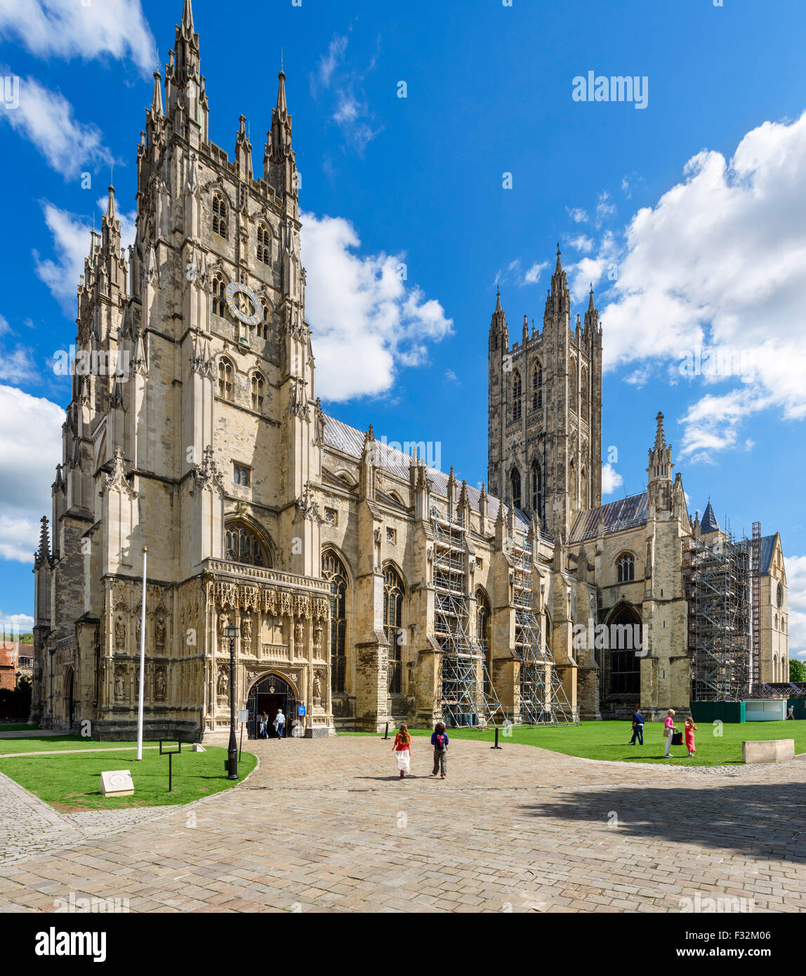 La Cathédrale de Canterbury, Canterbury, Kent, England, UK Banque D'Images