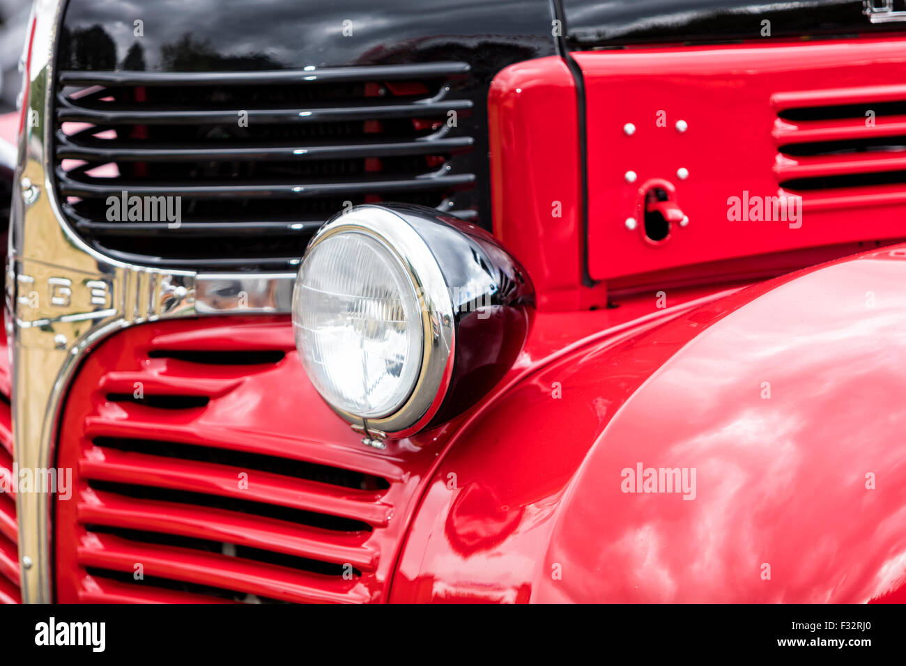 American Vintage car, close-up Dodge/Détail Banque D'Images