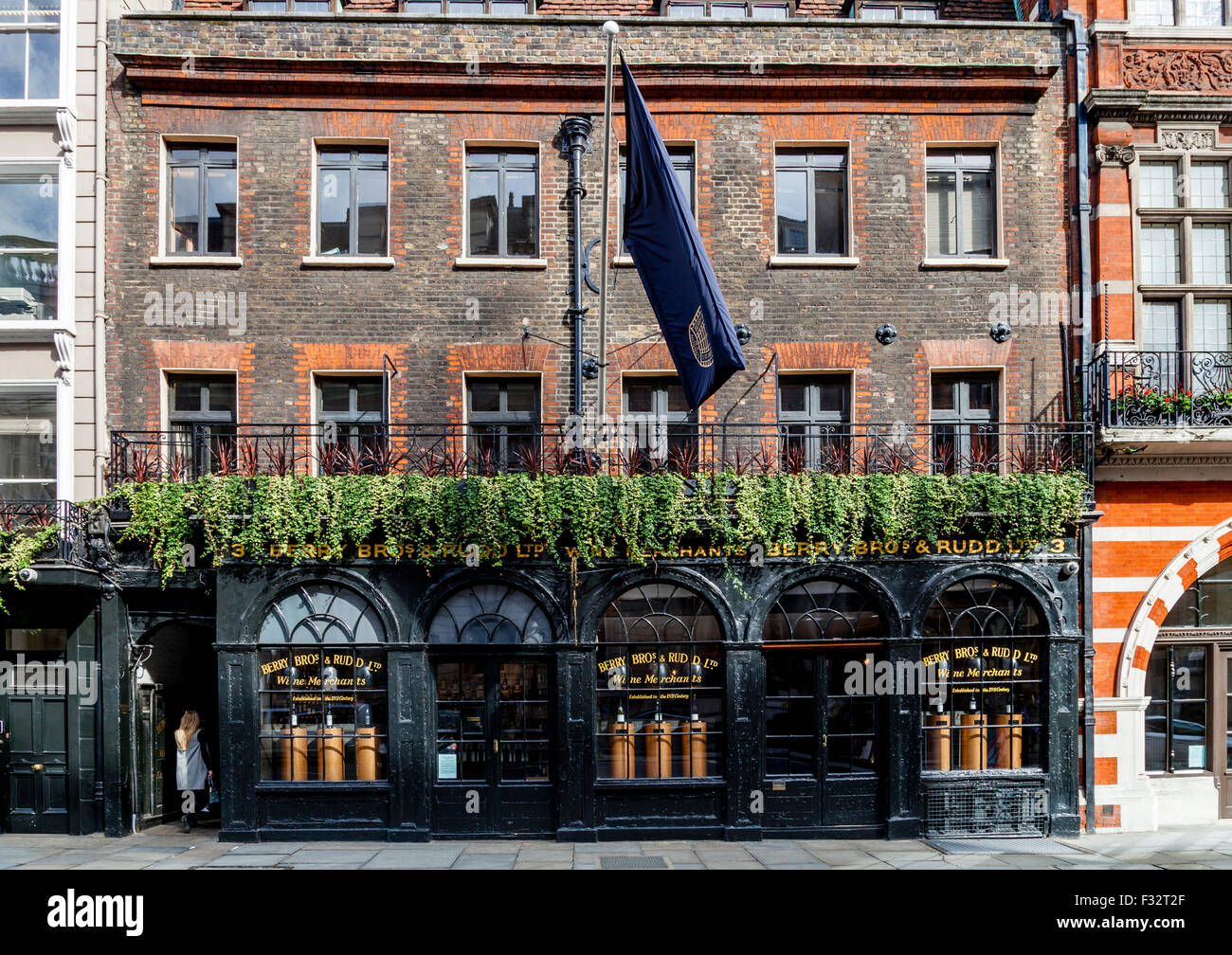 Berry Bro's et Rudd, Vin Mechants, St James's Street, Londres, Angleterre Banque D'Images