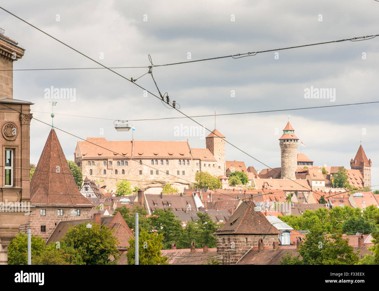 Nuremberg, ALLEMAGNE - 5 septembre : le Kaiserburg dans Nuernberg, Allemagne le 5 septembre 2015. Banque D'Images