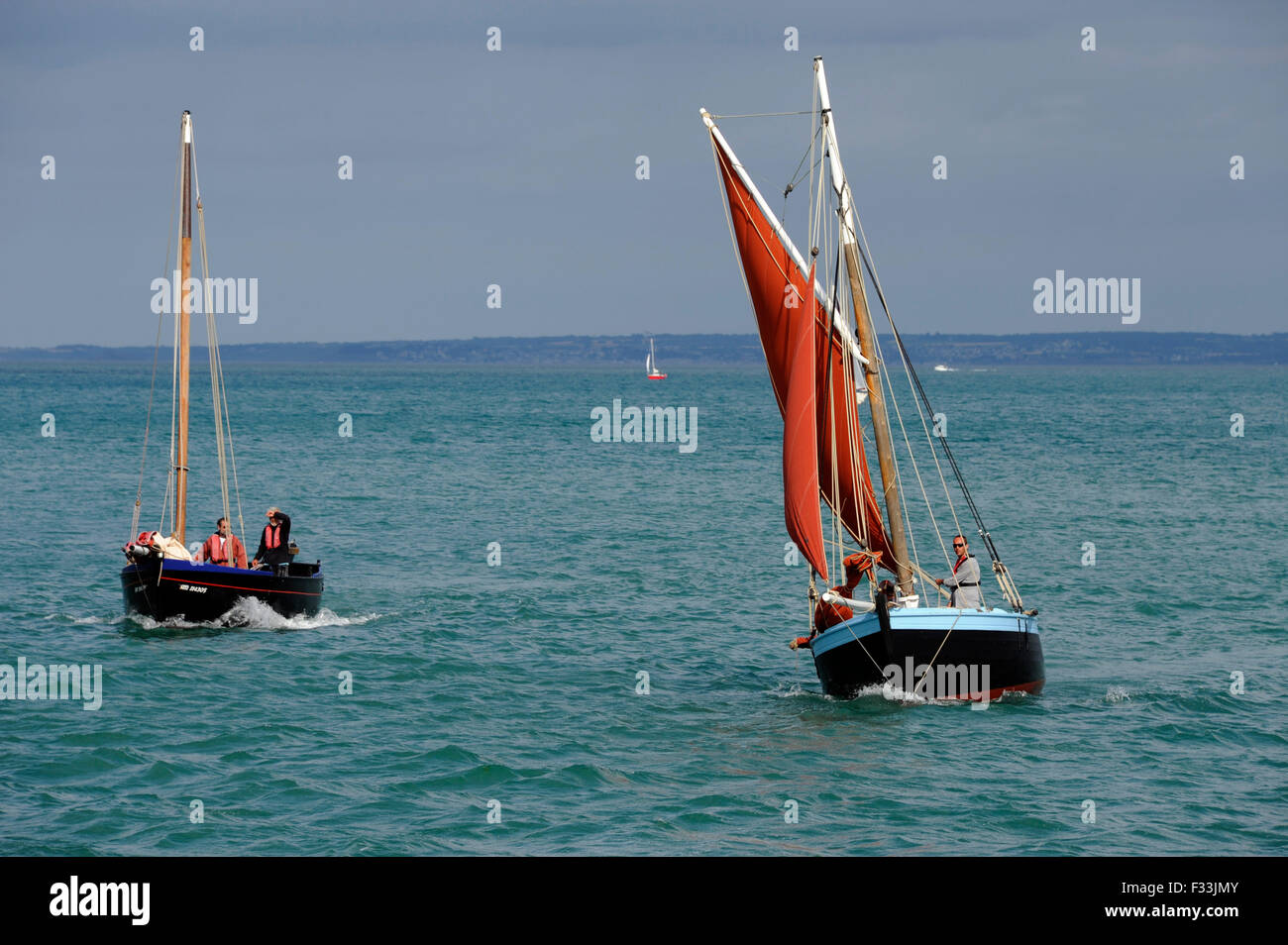 Régate de voile vieux port de Binic,près de Saint-Brieuc, Côtes-d'Armor,Bretagne,Bretagne,France Banque D'Images