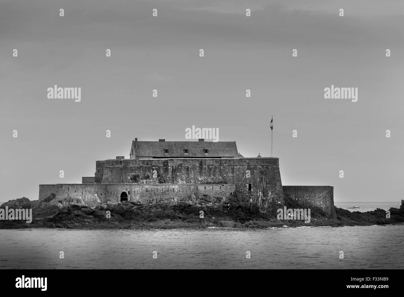 Fort National construit par Vauban en 1689, Saint Malo, Bretagne, France, Europe. Banque D'Images