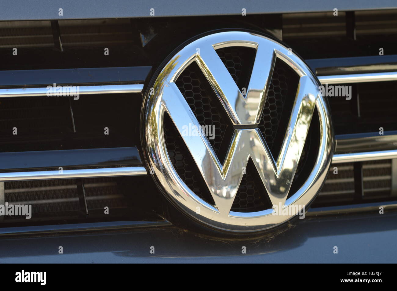 Wolfsburg, Allemagne - le 25 septembre 2015 - Volkswagen VW la tricherie dans les tests pour la pollution et les émissions de son moteur diesel dans le Banque D'Images