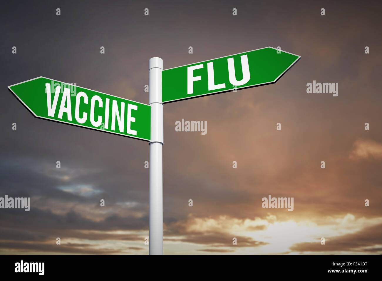 Image composite du vaccin contre la grippe Banque D'Images