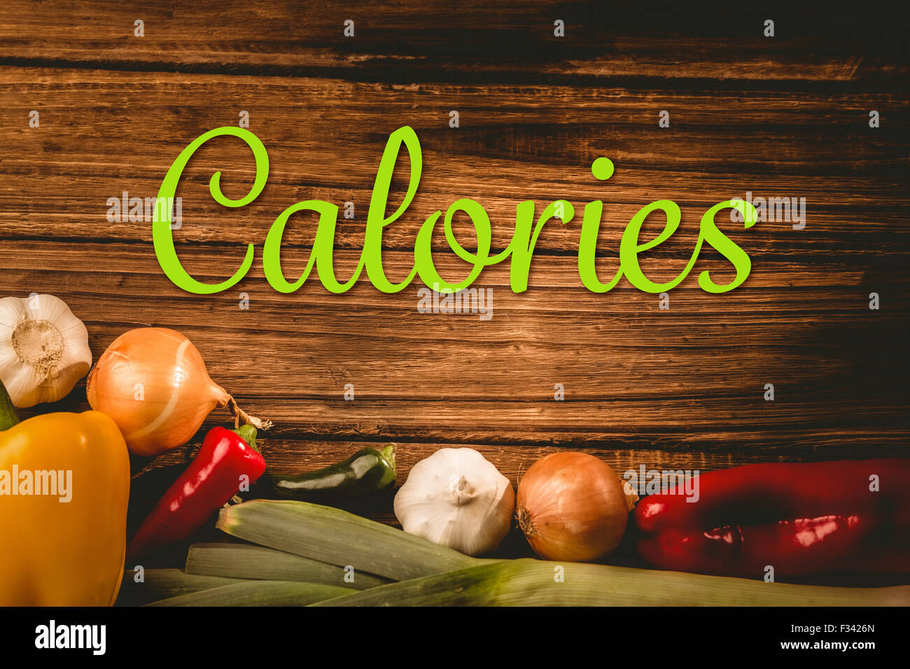 Image composite de calories Banque D'Images
