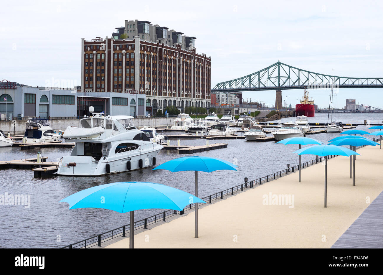 Québec, Montréal, le vieux port Banque D'Images