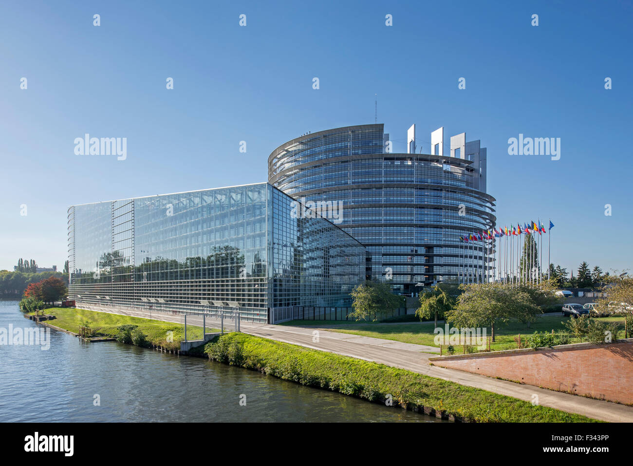 Parlement Européen / Parlement européen à Strasbourg, France Banque D'Images