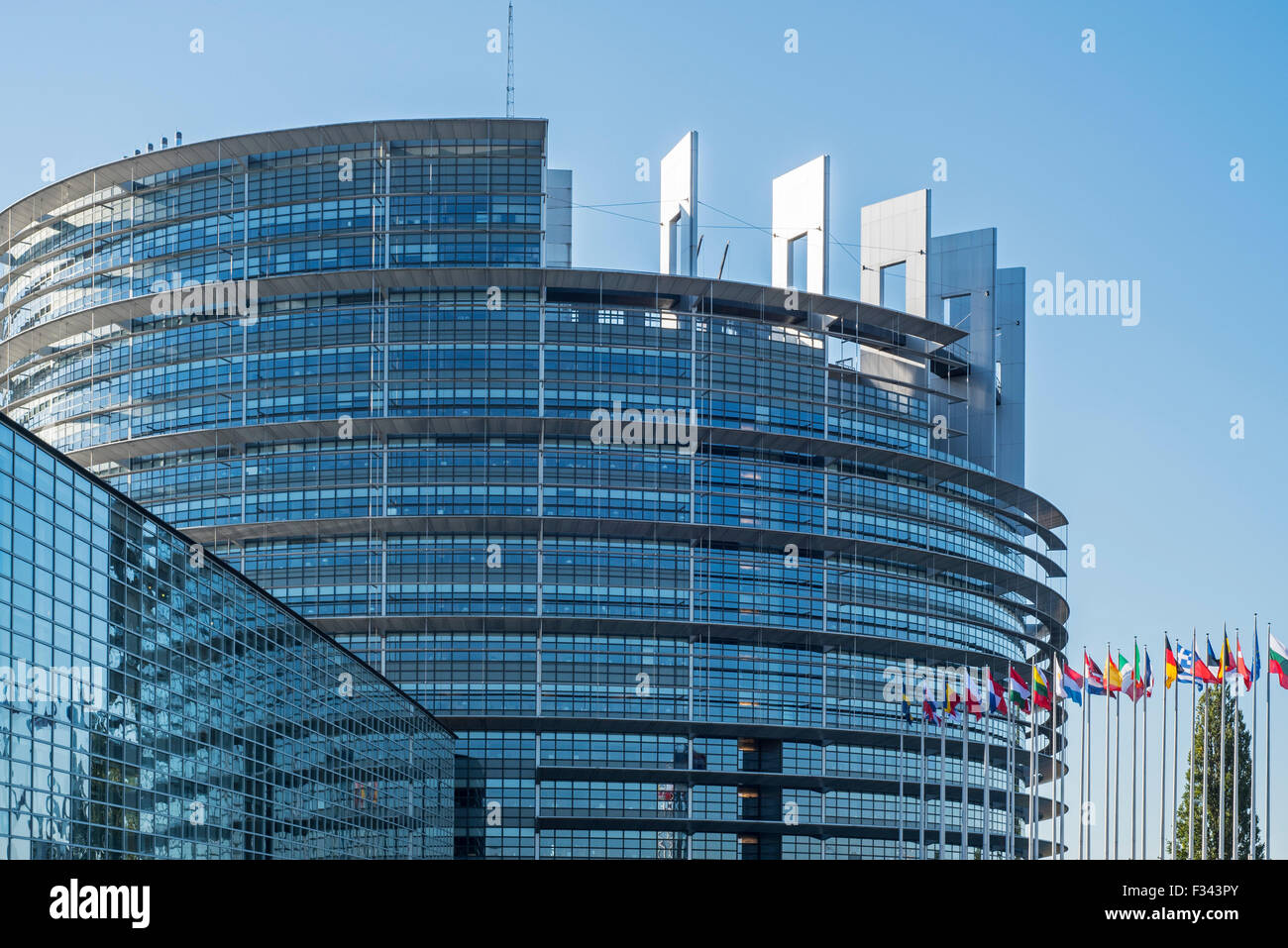 Parlement Européen / Parlement européen à Strasbourg, France Banque D'Images