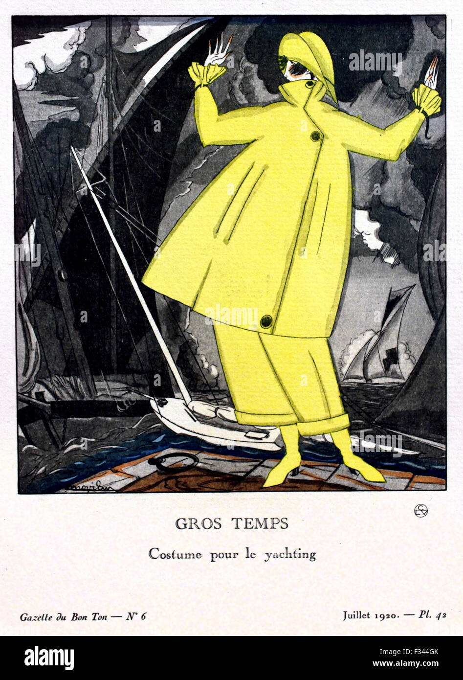 Gazette du Bon Ton Art Modes & Frovolites célèbres maisons de couture 1912 -1925 Lucien Vogel France Royal vingtaine( conçoit par George Lepape, Garcia Calderon, Francisco Gose, André Edouard Marty, Drian, Pierre Brissaud, Pierre de la morgue, Robert Bonfils, Jose Zinovieuw ) Banque D'Images