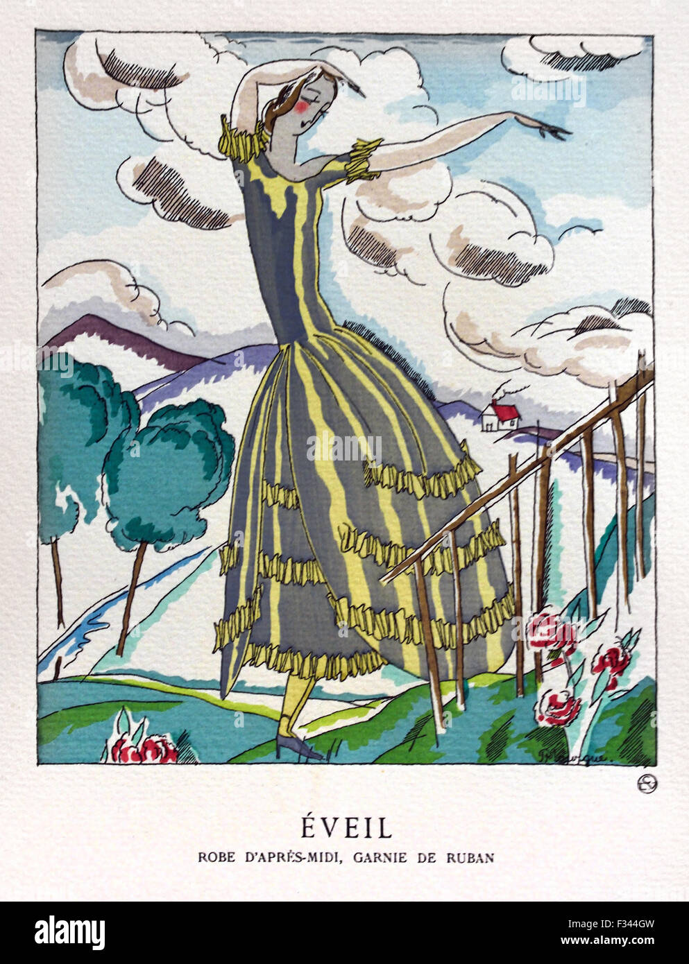 Gazette du Bon Ton Art Modes & Frovolites célèbres maisons de couture 1912 -1925 Lucien Vogel France Royal vingtaine( conçoit par George Lepape, Garcia Calderon, Francisco Gose, André Edouard Marty, Drian, Pierre Brissaud, Pierre de la morgue, Robert Bonfils, Jose Zinovieuw ) Banque D'Images
