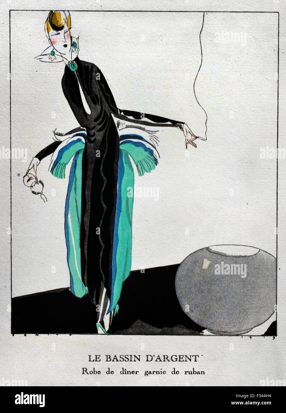 Gazette du Bon Ton Art Modes & Frovolites célèbres maisons de couture 1912 -1925 Lucien Vogel France Royal vingtaine( conçoit par George Lepape, Garcia Calderon, Francisco Gose, André Edouard Marty, Drian, Pierre Brissaud, Pierre de la morgue, Robert Bonfils, Jose Zinovieuw ) Banque D'Images