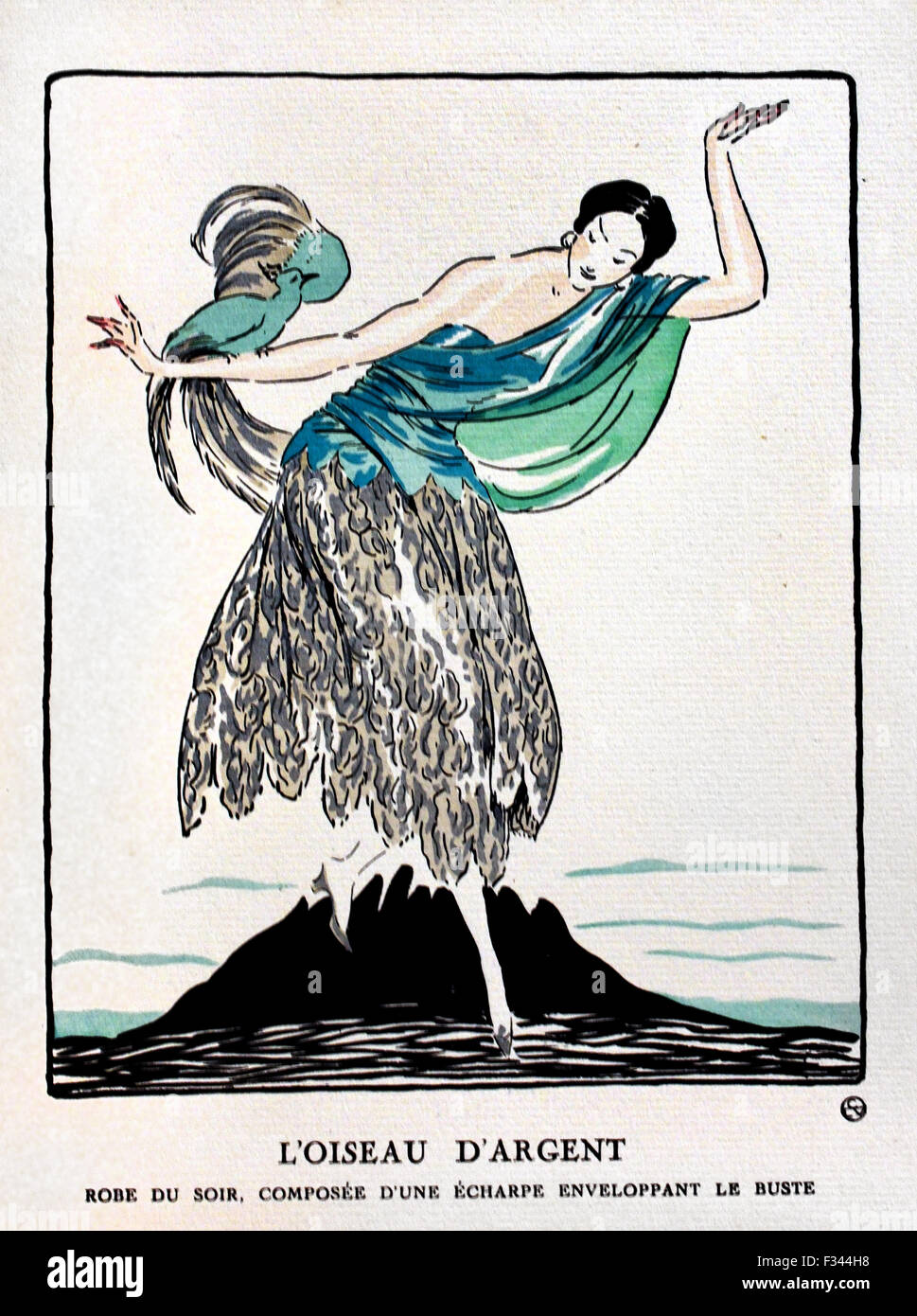 Gazette du Bon Ton Art Modes & Frovolites célèbres maisons de couture 1912 -1925 Lucien Vogel France Royal vingtaine( conçoit par George Lepape, Garcia Calderon, Francisco Gose, André Edouard Marty, Drian, Pierre Brissaud, Pierre de la morgue, Robert Bonfils, Jose Zinovieuw ) Banque D'Images