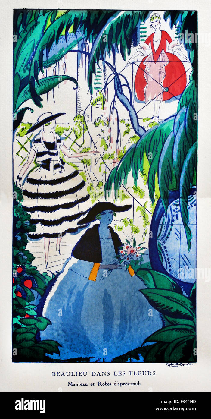 Gazette du Bon Ton Art Modes & Frovolites célèbres maisons de couture 1912 -1925 Lucien Vogel France Royal vingtaine( conçoit par George Lepape, Garcia Calderon, Francisco Gose, André Edouard Marty, Drian, Pierre Brissaud, Pierre de la morgue, Robert Bonfils, Jose Zinovieuw ) Banque D'Images