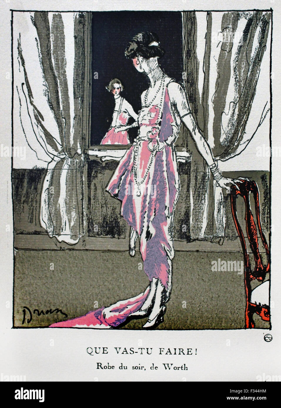 Gazette du Bon Ton Art - Modes & Frovolites célèbres maisons de couture 1912 -1925 ( publié par Lucien Vogel ) Français Paris France Banque D'Images