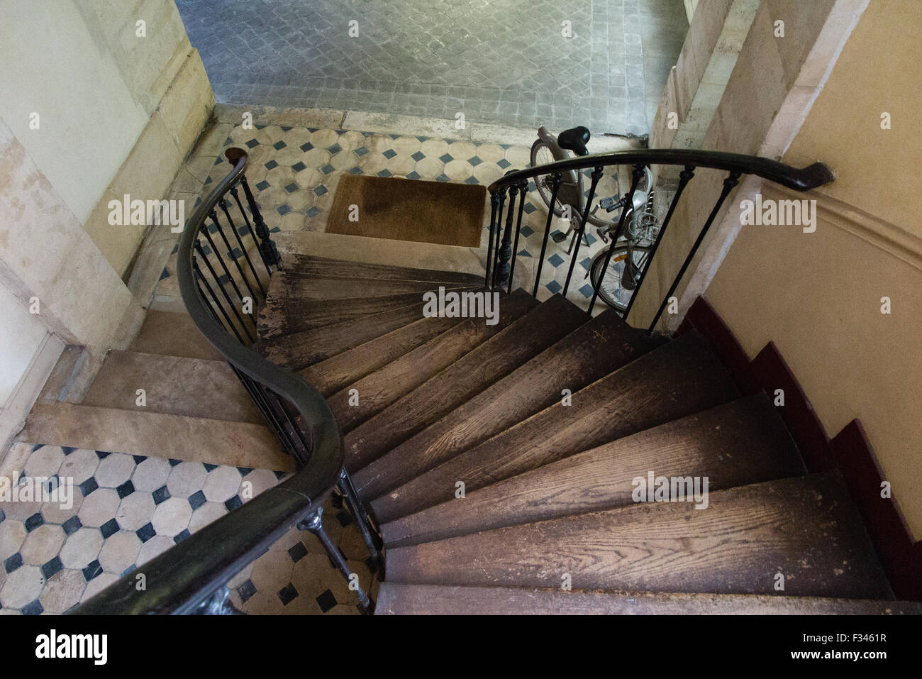 Escalier, Paris, France Banque D'Images