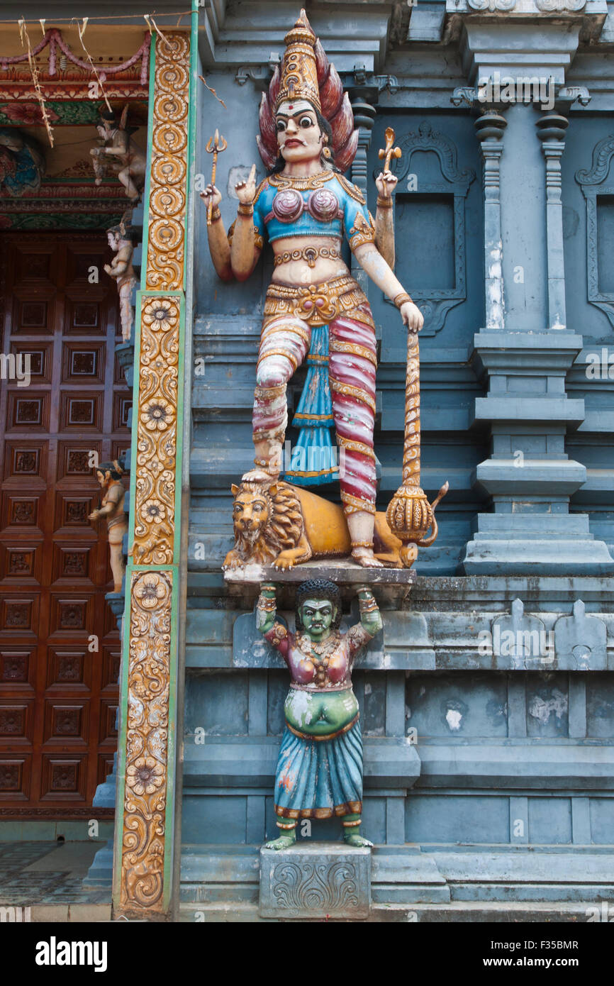 Muthumariamman Thevasthanam temple hindou Sri, Matale, Sri Lanka, de l'Océan Indien, l'Asie Banque D'Images