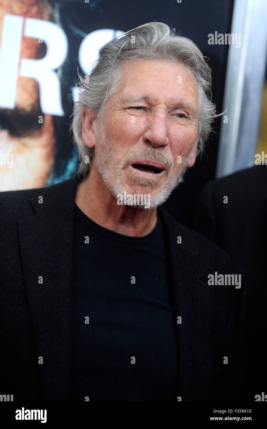Roger Waters (Pink Floyd) à la première du film 'Le Mur' de Roger Waters au Ziegfeld Theatre. New York, 28.09.2015/photo alliance Banque D'Images
