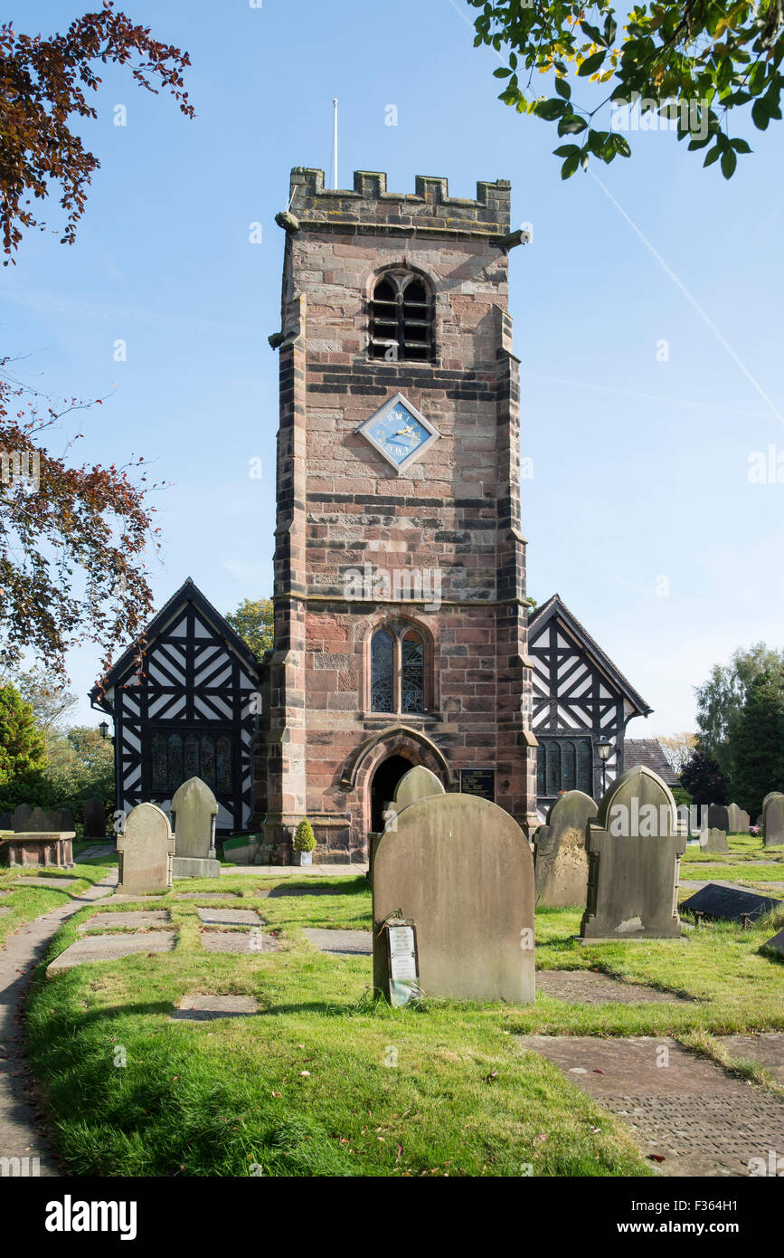 L'église St Oswald Cheshire Peover inférieur nord-ouest de l'Angleterre. Banque D'Images L'église St Oswald Cheshire Peover inférieur nord-ouest de l'Angleterre. Banque D'Images