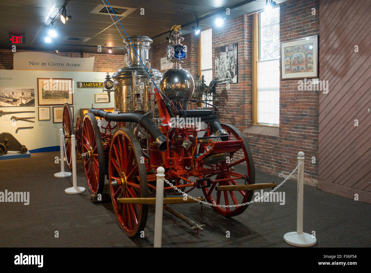 Millyard museum Manchester New Hampshire mill yard Banque D'Images