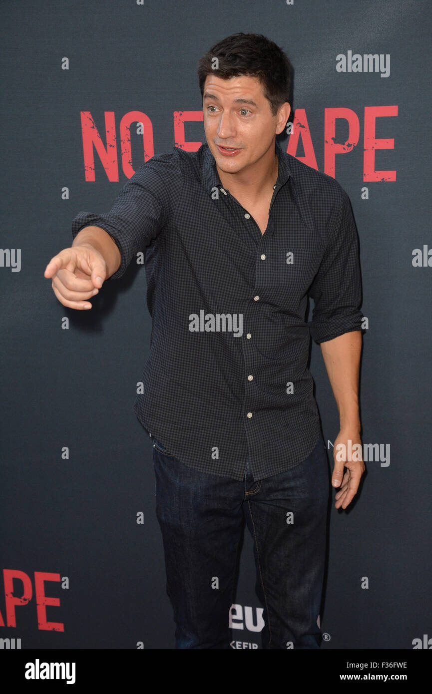 LOS ANGELES, CA - le 17 août 2015 : Ken Marino au Los Angeles premiere de 'non' échapper au Regal Cinemas LA Live. Banque D'Images