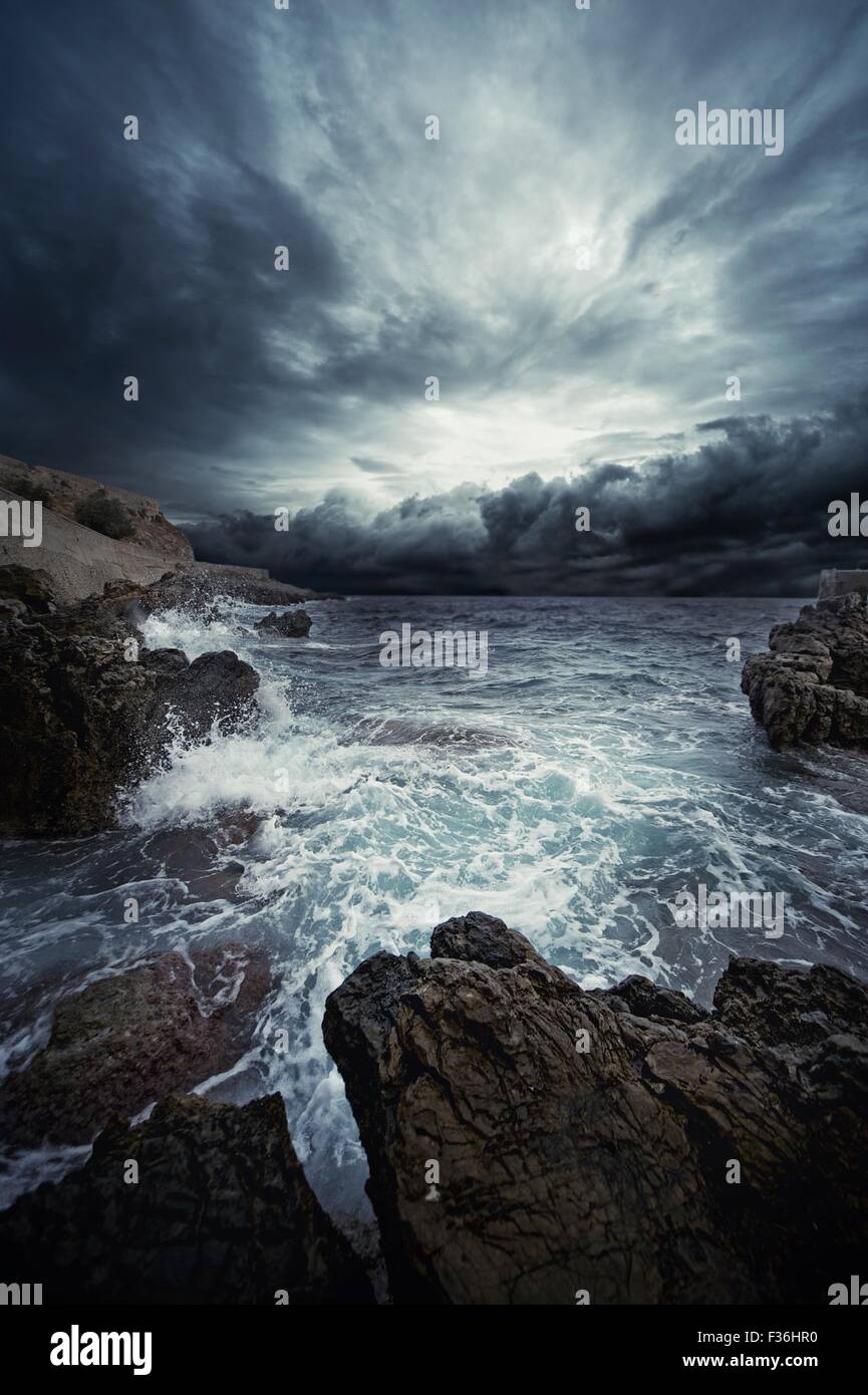 Tempête de l’océan Banque D'Images