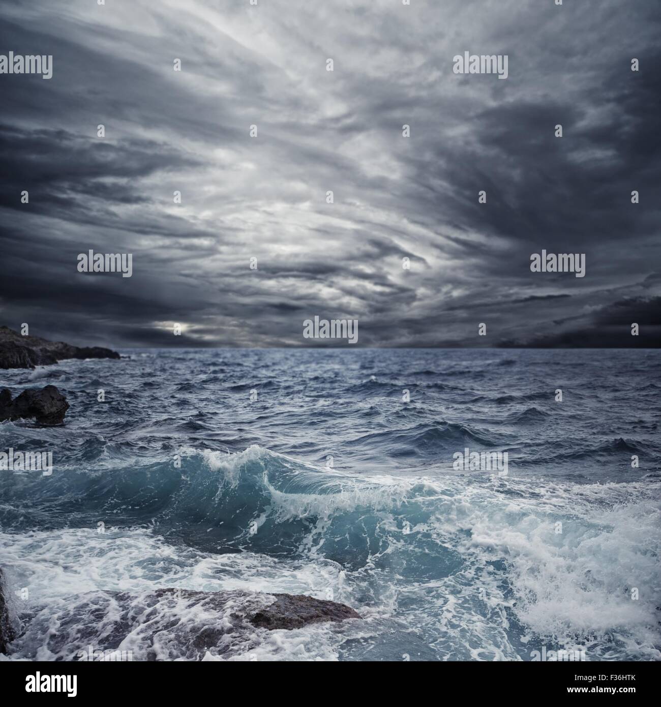 Tempête de l’océan Banque D'Images