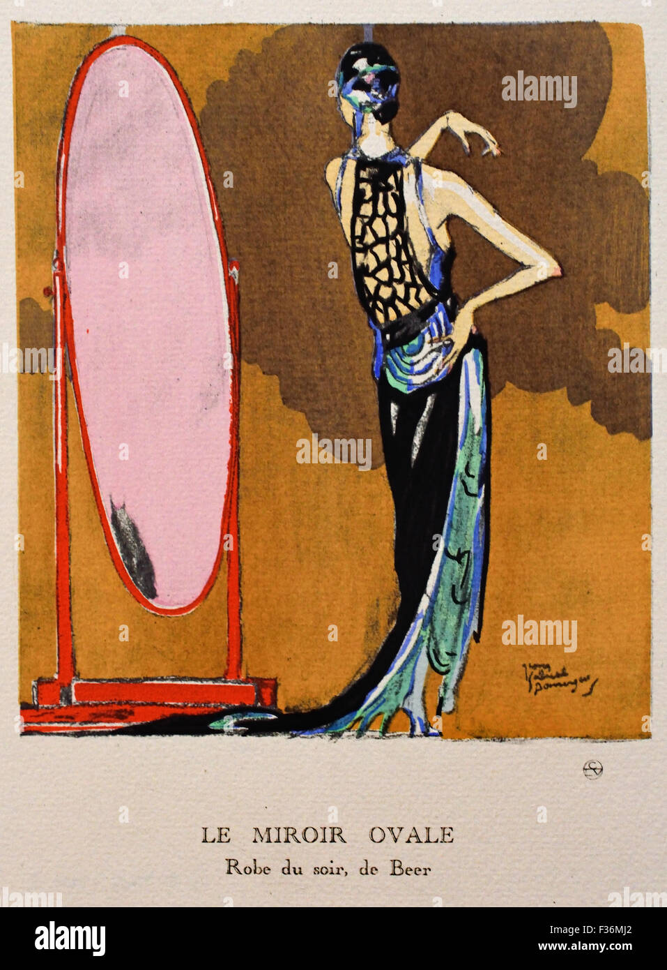 Gazette du Bon Ton Art - Modes & Frovolites célèbres maisons de couture ( publié par Lucien Vogel 1886 - 1954 ) Français Paris France Banque D'Images