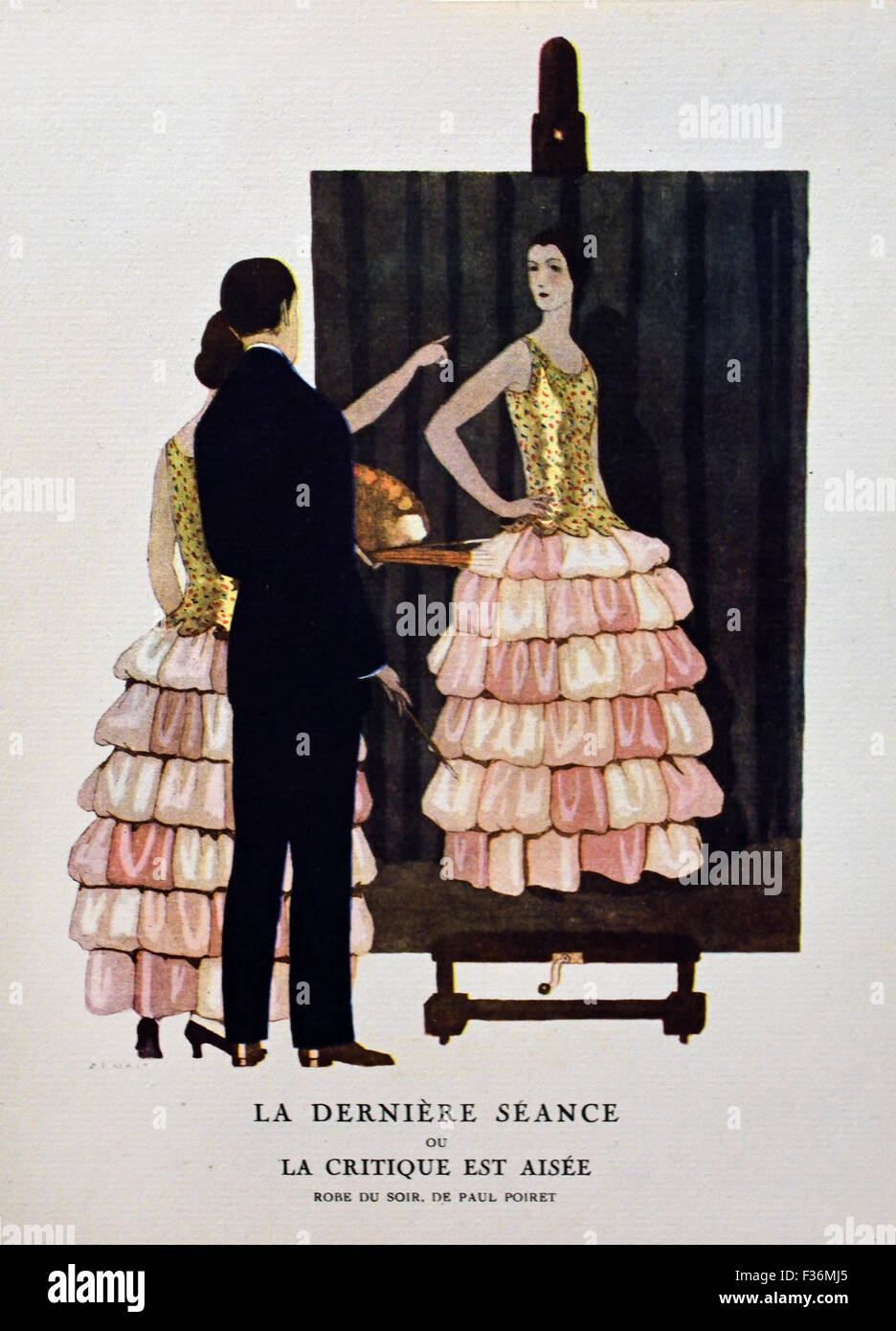 Gazette du Bon Ton Art - Modes & Frovolites célèbres maisons de couture ( publié par Lucien Vogel 1886 - 1954 ) Français Paris France Banque D'Images