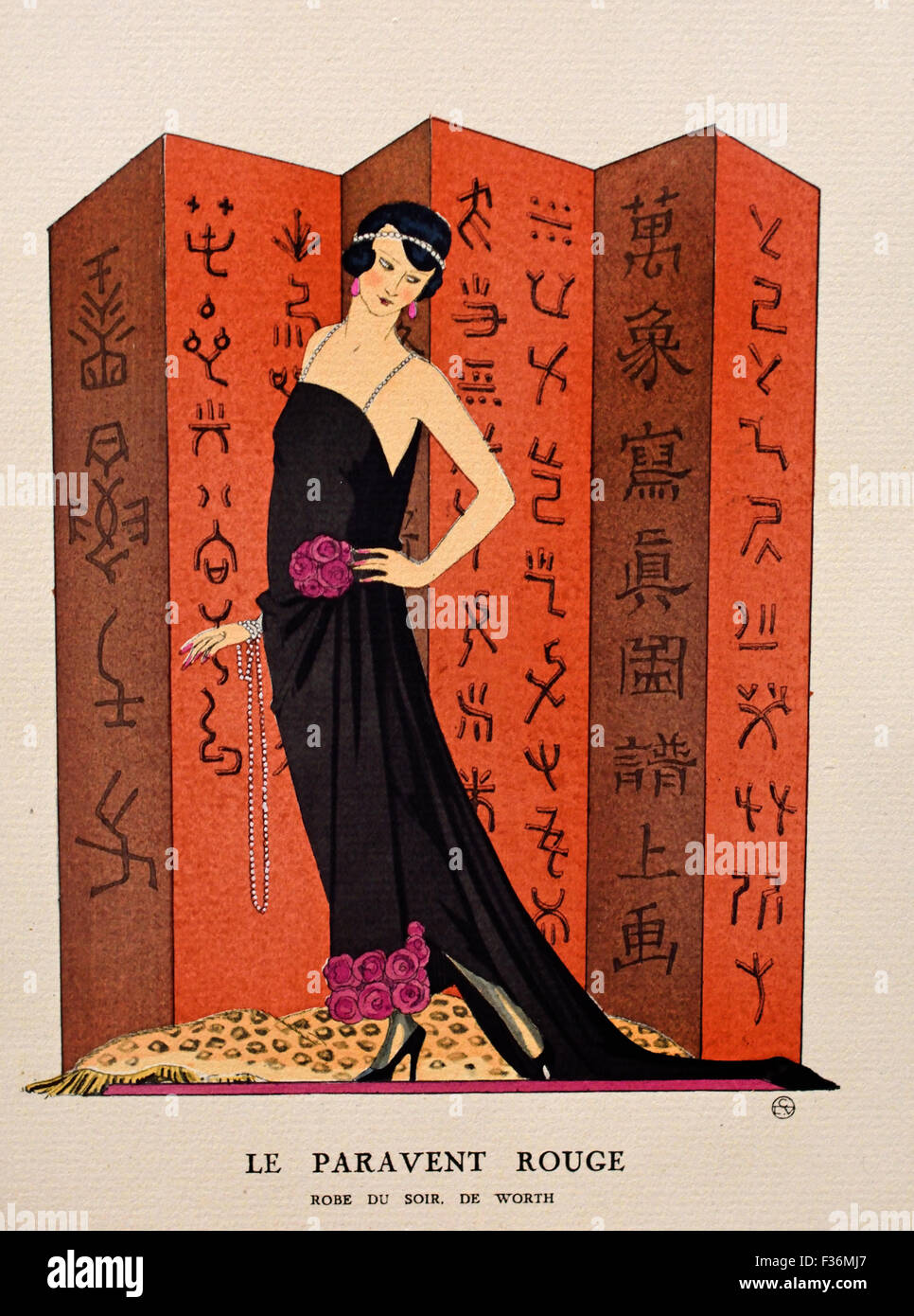 Gazette du Bon Ton Art - Modes & Frovolites célèbres maisons de couture ( publié par Lucien Vogel 1886 - 1954 ) Français Paris France Banque D'Images