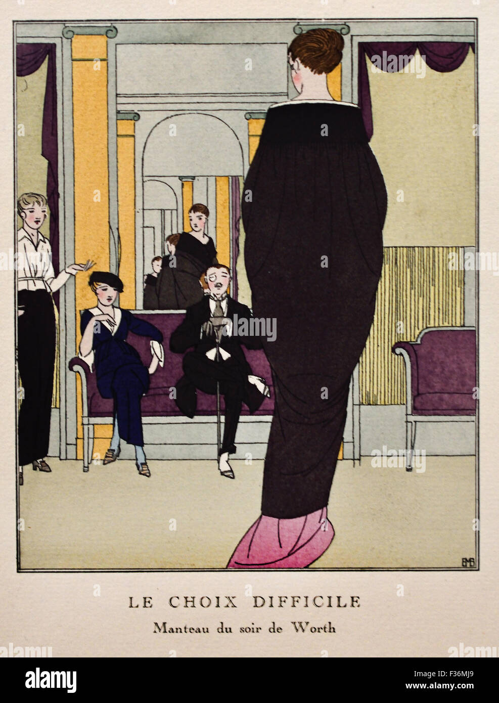 Gazette du Bon Ton Art - Modes & Frovolites célèbres maisons de couture ( publié par Lucien Vogel 1886 - 1954 ) Français Paris France Banque D'Images
