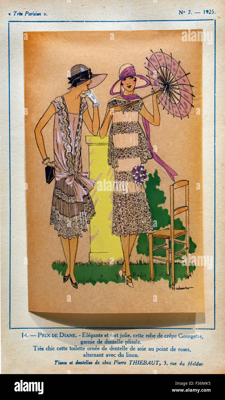 Tres Parisien Le Chic La Mode L'élégance 1920 - 1936 ( processus photomécanique sur papier transparent ) publié par Germaine Paule Joumard français Paris ( 20 ) Royal Banque D'Images