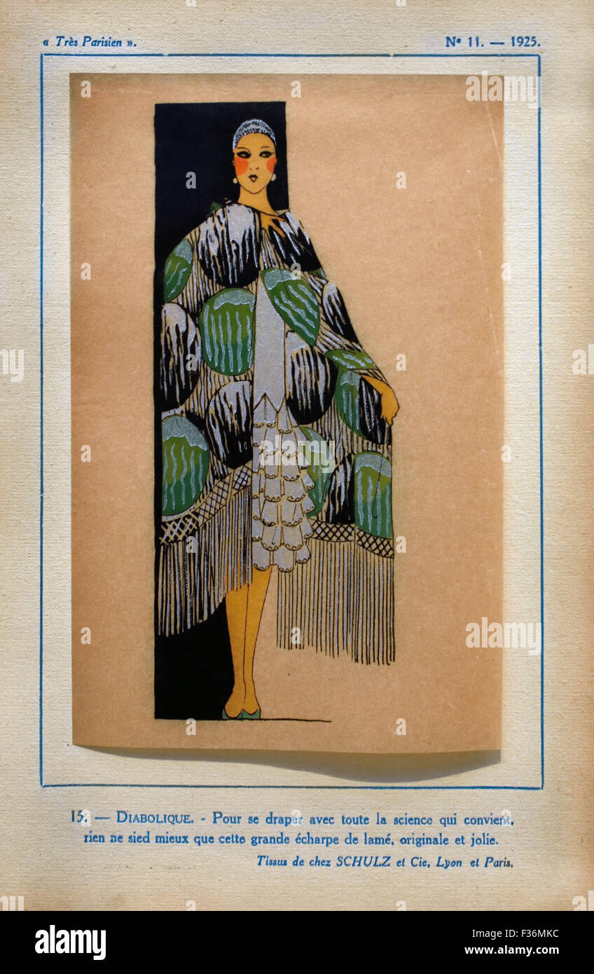 Tres Parisien Le Chic La Mode L'élégance 1920 - 1936 ( processus photomécanique sur papier transparent ) publié par Germaine Paule Joumard français Paris ( 20 ) Royal Banque D'Images