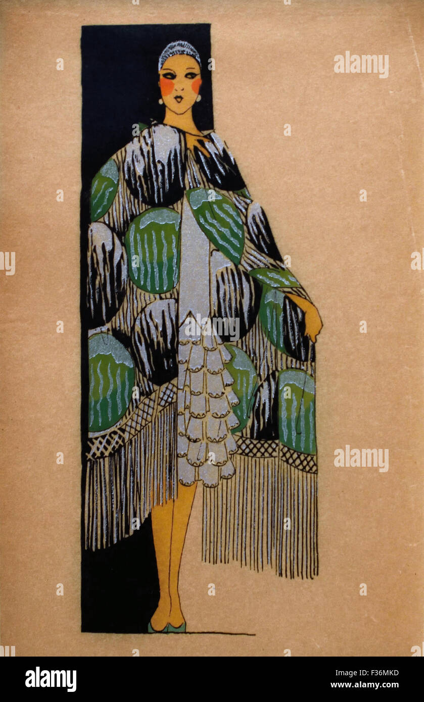 Tres Parisien Le Chic La Mode L'élégance 1920 - 1936 ( processus photomécanique sur papier transparent ) publié par Germaine Paule Joumard français Paris ( 20 ) Royal Banque D'Images