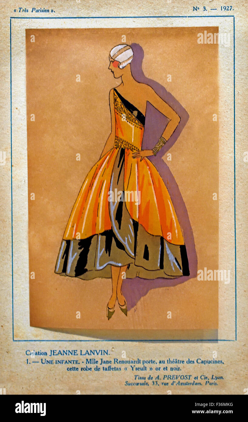 Tres Parisien Le Chic La Mode L'élégance 1920 - 1936 ( processus photomécanique sur papier transparent ) publié par Germaine Paule Joumard français Paris ( 20 ) Royal Banque D'Images