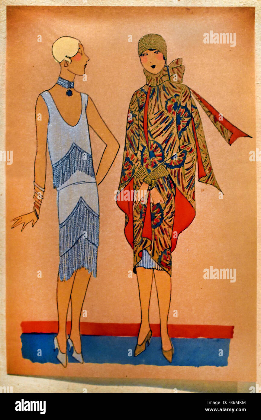 Tres Parisien Le Chic La Mode L'élégance 1920 - 1936 ( processus photomécanique sur papier transparent ) publié par Germaine Paule Joumard français Paris ( 20 ) Royal Banque D'Images