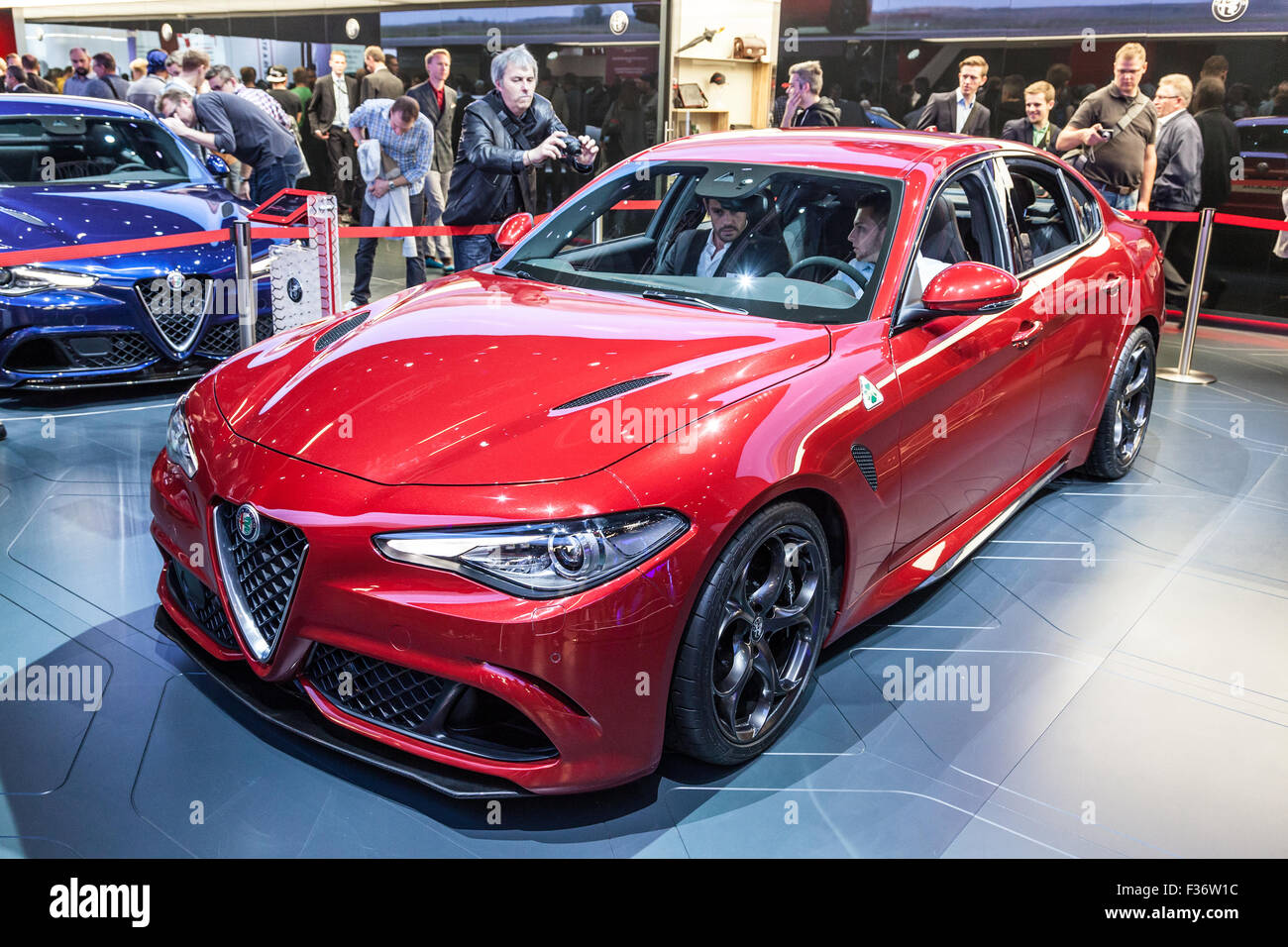 Nouvelle Alfa Romeo Giulia sur l IAA International Motor Show 2015 Banque D'Images