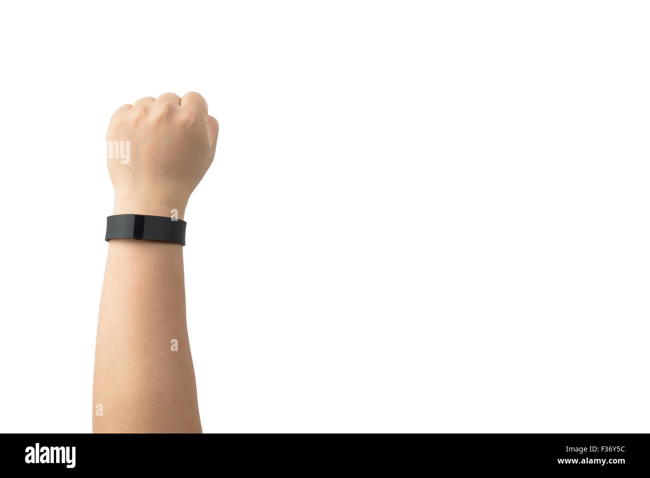 Type montre-bracelet Sports Tracker qui dispose d'un capteur de fréquence cardiaque intégré Banque D'Images