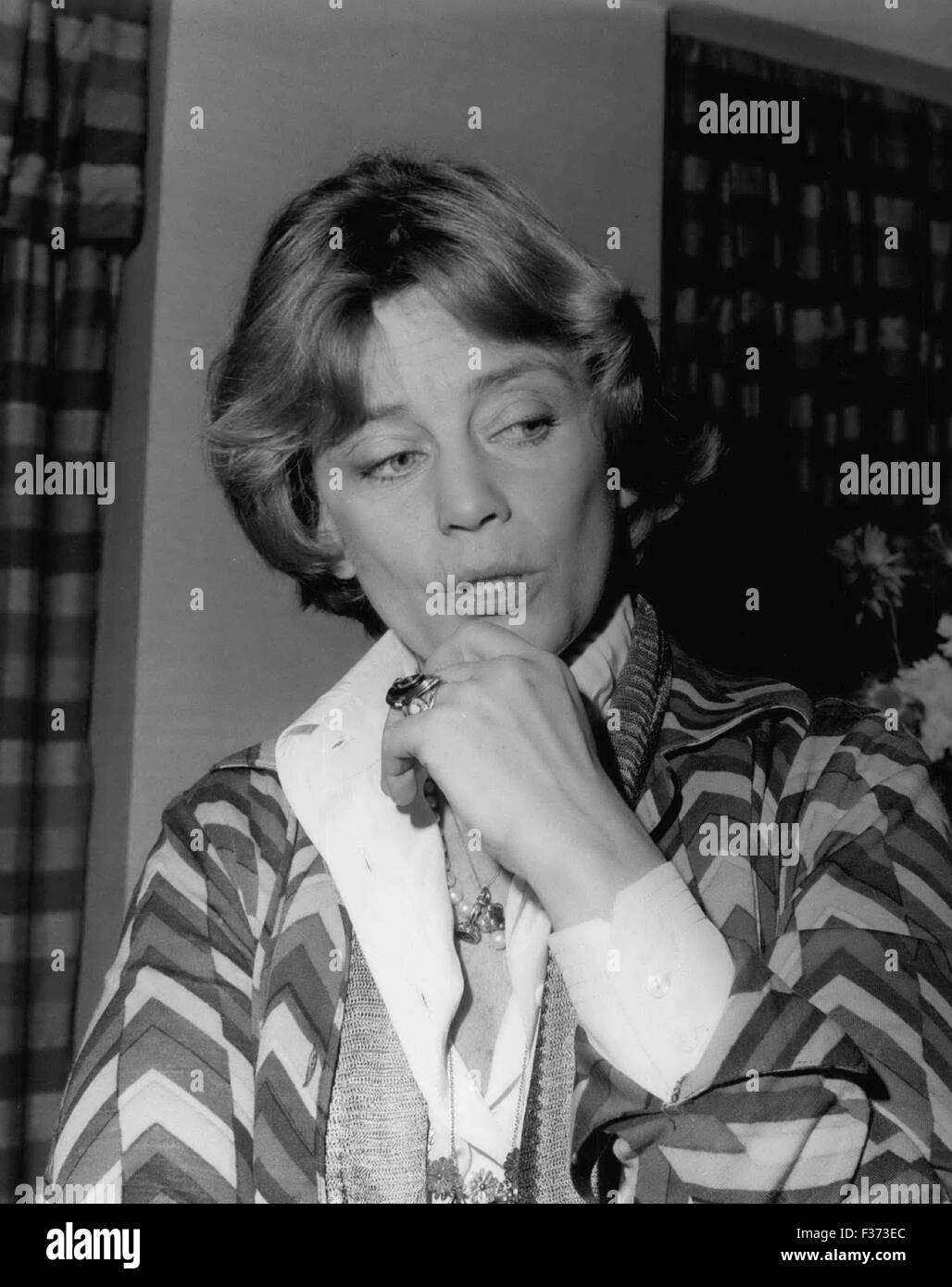 Le 29 décembre 1978 - Maria Schell était une actrice Suisse/Autriche, qui a remporté la Coupe Volpi de la meilleure actrice au Festival du Film de Venise en 1956 pour Gervaise. © Keystone Photos USA/ZUMAPRESS.com/Alamy Live News Banque D'Images