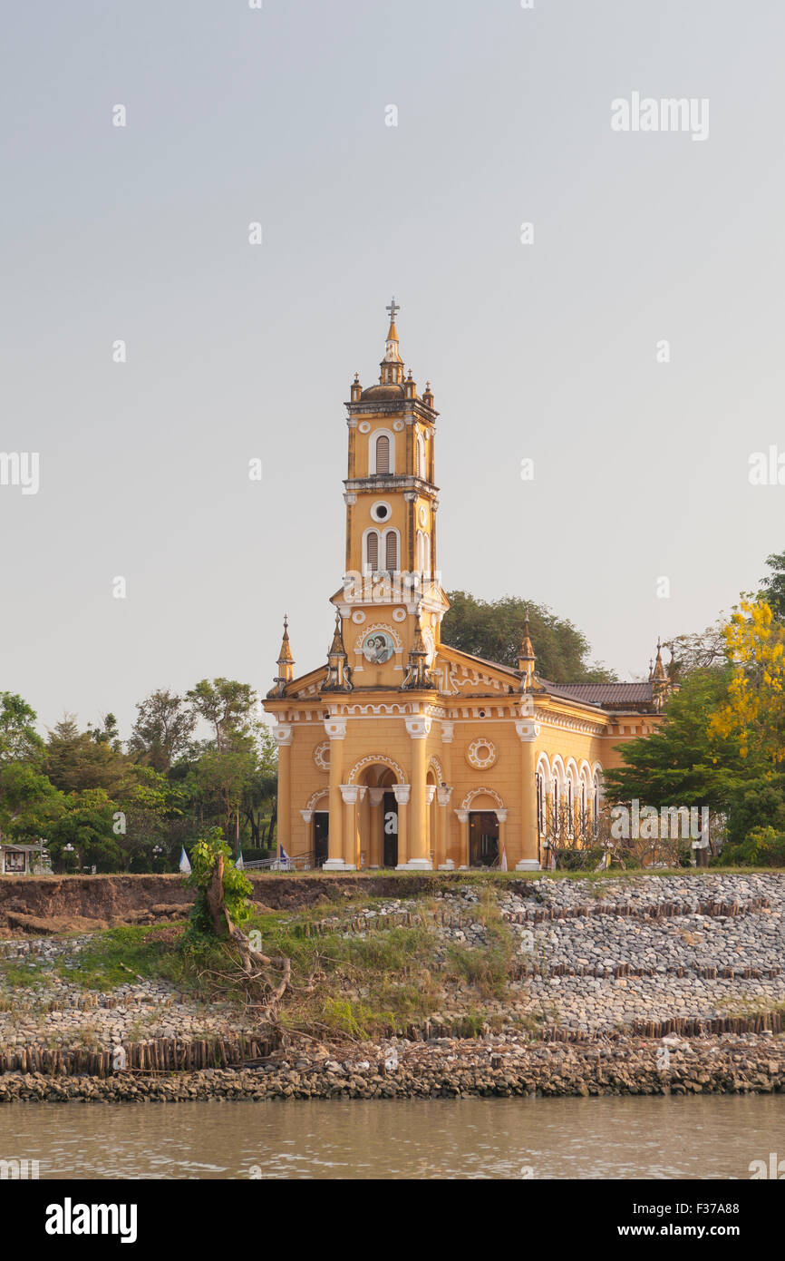 Église catholique Saint Joseph, Ayutthaya, Thaïlande Banque D'Images