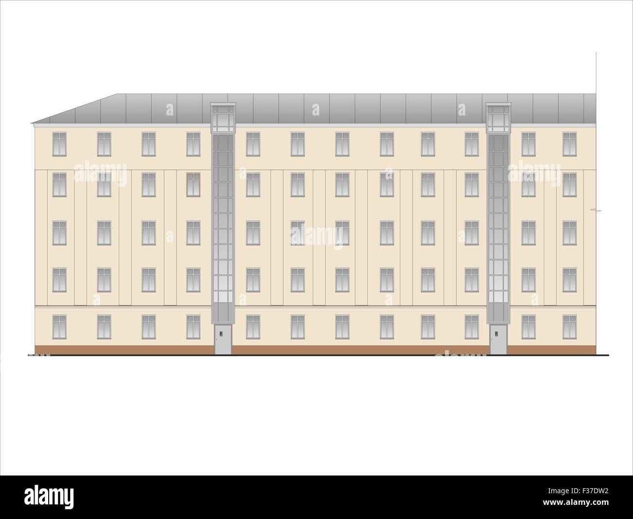 Maisons, bâtiments, constructions, installations. Illustrations de bâtiments et maisons des lieux urbains, des dessins de maisons classic Banque D'Images