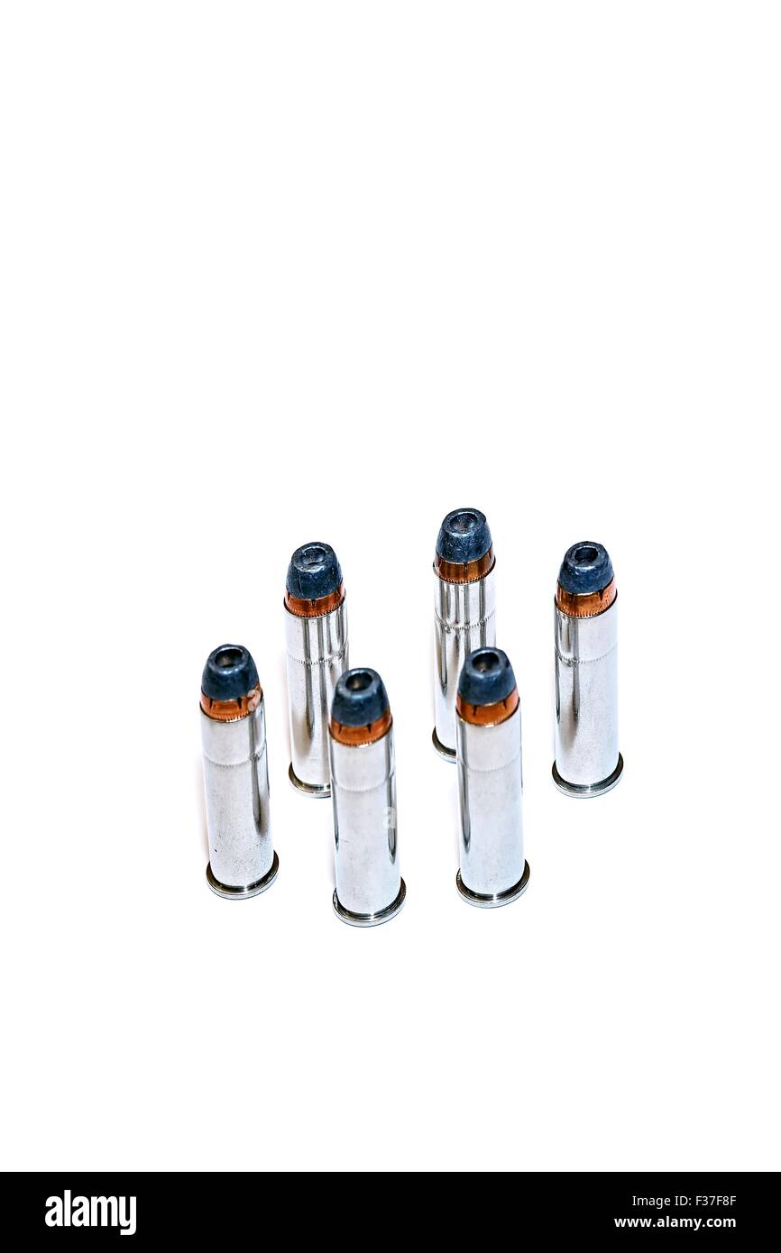6 357 cartouches de munitions Balles Pistolet Magnum Banque D'Images